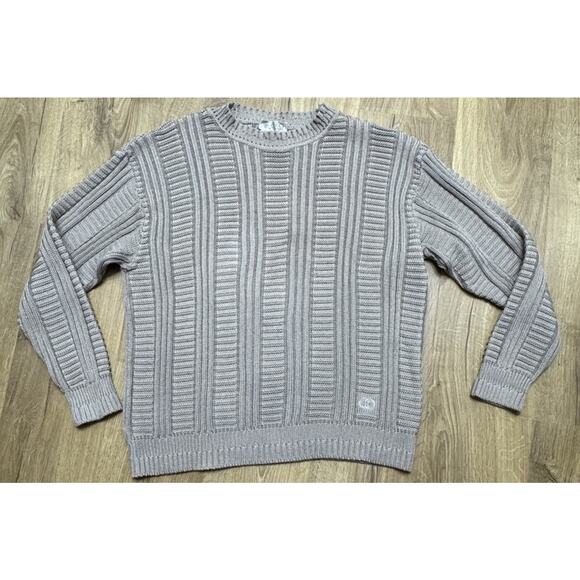 Gucci Vintage Sweater Heavy Cable Knit 100% Cotton Made In Italy Mens XL - Picture 1 of 14